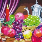 Imago, Carafe et corbeille à fruits, 1,60 x 1,20 m