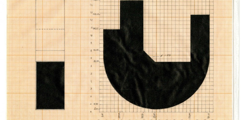 Plan F3D N°1 encre sur papier 21X29,7cm 1998