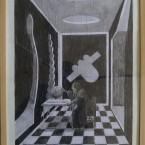 L'atelier, graphite sur papier 29,7x42cm