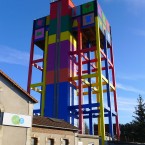 Le Château des F3D polyuréthane sur béton 40x23x15,7m